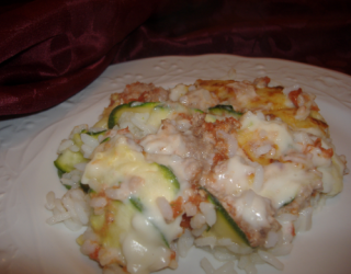 Recette Gratin De Courgettes Cremeux Au Riz Et Thon 750g