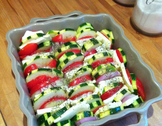 Recette Tian De Legumes A La Mozzarella En Video