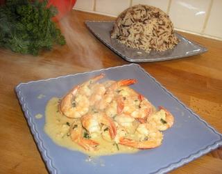 Recette Gambas flambées au whisky | 750g Gambas flambées au whisky facile et rapide : découvrez les