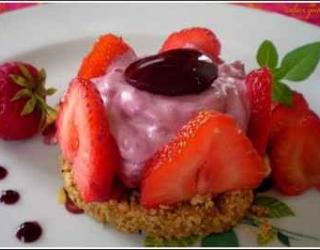 Recette Entremet Individuel Aux Fraises Et Son Croustillant Biscuite 750g