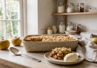 Crumble aux pommes : la petite astuce qui change tout dans ce dessert et qui fera qu'on vous demande la recette