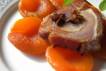 Echine de porc aux abricots secs