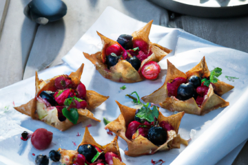 Papillote aux fruits rouges