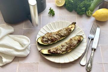 Courgettes farcies à la viande au Air Fryer