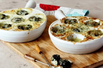 Escargots au roquefort