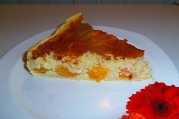 Tarte au riz et abricots