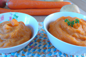 Purée gourmande de pommes de terre et de carottes