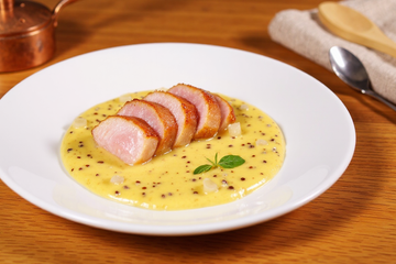 Filet mignon de porc à la moutarde