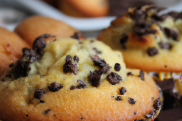 Muffins à la vanille et aux pépites de chocolat