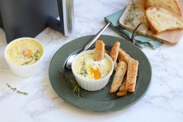 Oeuf cocotte au Air Fryer