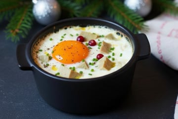 Oeufs cocotte de Noël