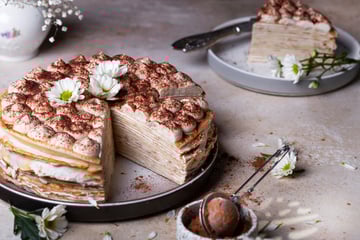 Chandeleur : oubliez la simple crêpe au sucre, osez ce gâteau de crêpes façon Tiramisu !