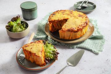 Gâteau de rigatoni à la bolognaise