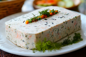 Terrine de crabe aux petits légumes (sans cuisson)