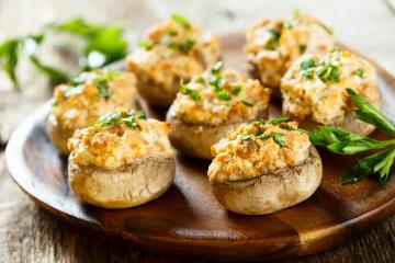 Champignons farcis au Boursin