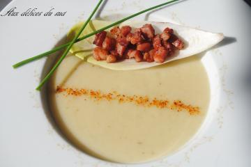 Velouté d'endives aux lardons