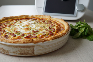 Tarte aux poireaux au thermomix