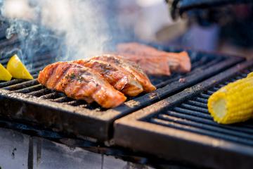 Pavés de saumon au barbecue