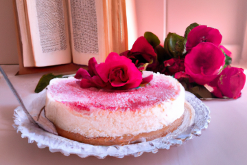 Gâteau de ricotta à la rose