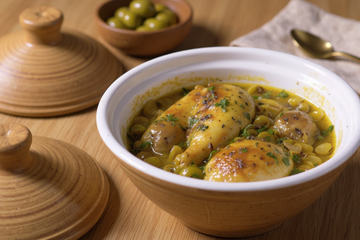 Tajine de poulet aux olives à la marocaine