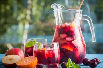 Sangria aux fruits rouges