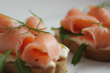 Tartines au saumon fumé