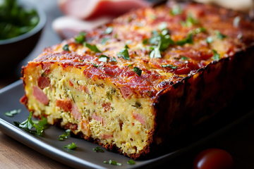 Cake jambon lardons et chorizo