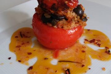 Tomates farcies du soleil, recette vegan