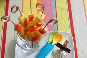 Brochettes ananas Coraya