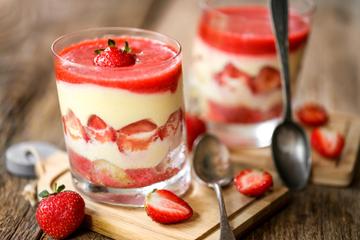 Tiramisu aux fraises en verrine rapide