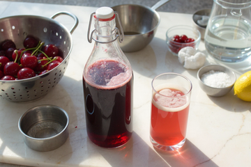 Sirop de cerises maison