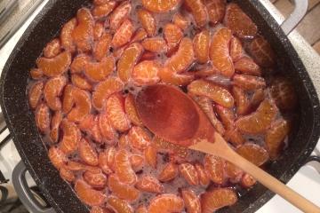 Confiture de clémentine au vin rouge et cannelle