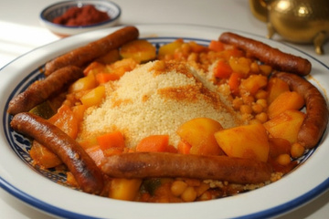 Couscous de poulet et merguez