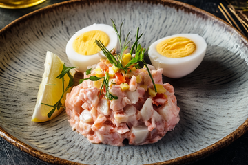 Tartare de surimi et crevette