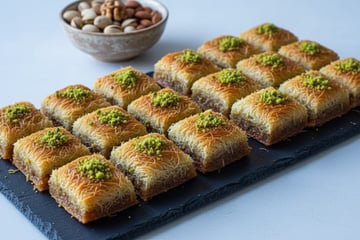 Kadaïfs aux pistaches, noix et amandes