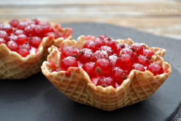 Tartelettes "express" au fromage frais et groseilles rouges