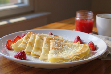 Crêpes à l'eau légères et faciles