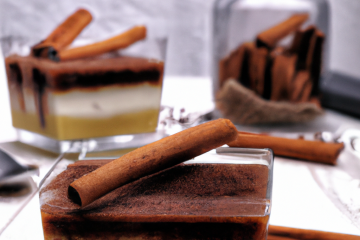 Verrine chocolat blanc et pain d'épices