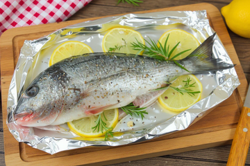 Poissons en papillote au barbecue