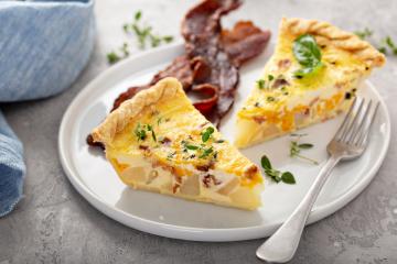 Quiche aux pommes de terre et au jambon