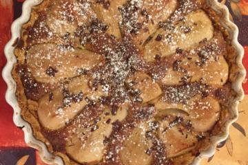 Tarte poire-chocolat de grand-mère