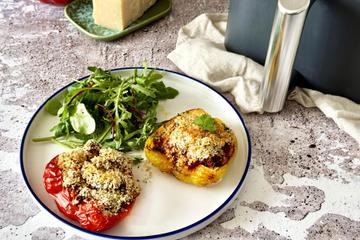 Poivrons farcis à la viande hachée au Air Fryer