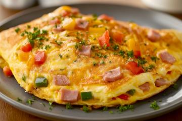 Omelette aux poivrons rapide
