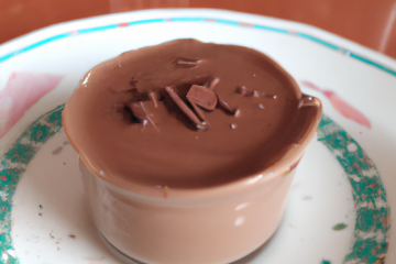 Mousse au chocolat sans beurre et sans œuf