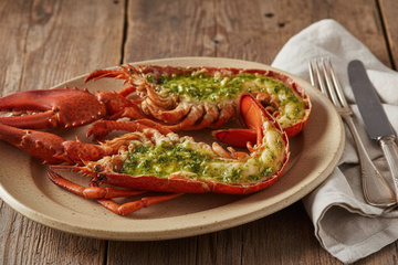 Homard au beurre persillé