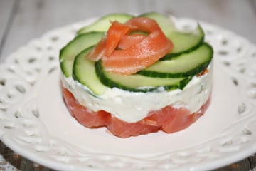 Fraîcheur de saumon au chèvre