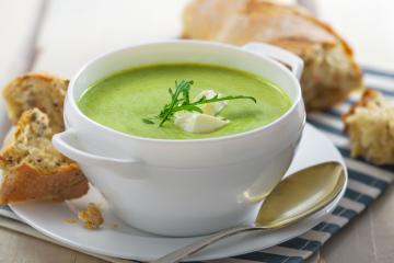 Soupe de courgettes au St Môret