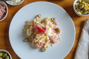 Salade de pâtes au thon mayonnaise