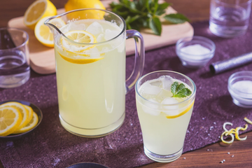Limonade maison au citron