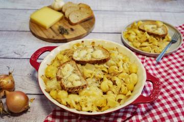 Pâtes façon soupe à l’oignon